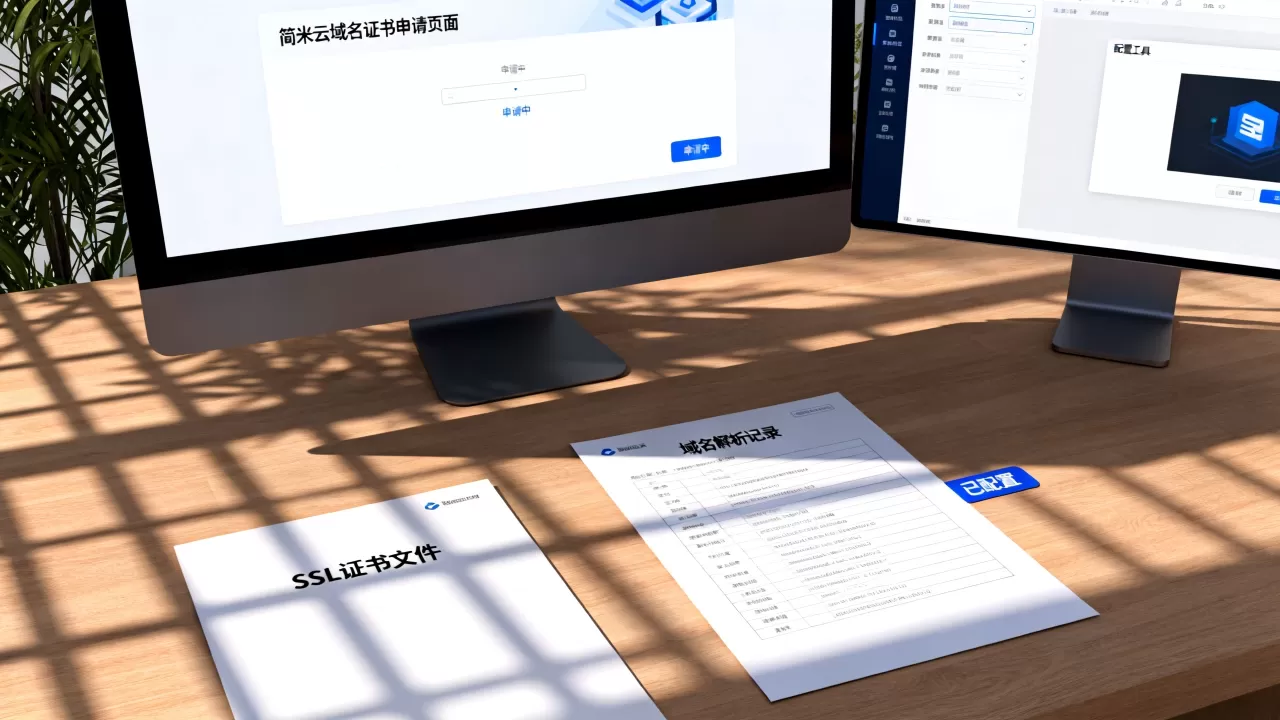 简米云网站域名证书怎么申请和配置?SSL证书部署详细步骤,域名证书申请配置教程 简米云网站域名证书怎么申请和配置?SSL证书部署详细步骤,域名证书申请配置教程