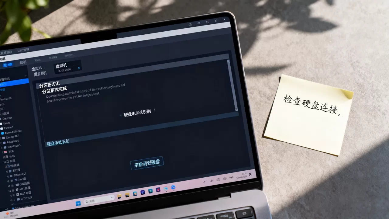 虚拟机建硬盘教程,分区格式化后无法识别,硬盘找不到怎么回事? 虚拟机建硬盘教程,分区格式化后无法识别,硬盘找不到怎么回事?
