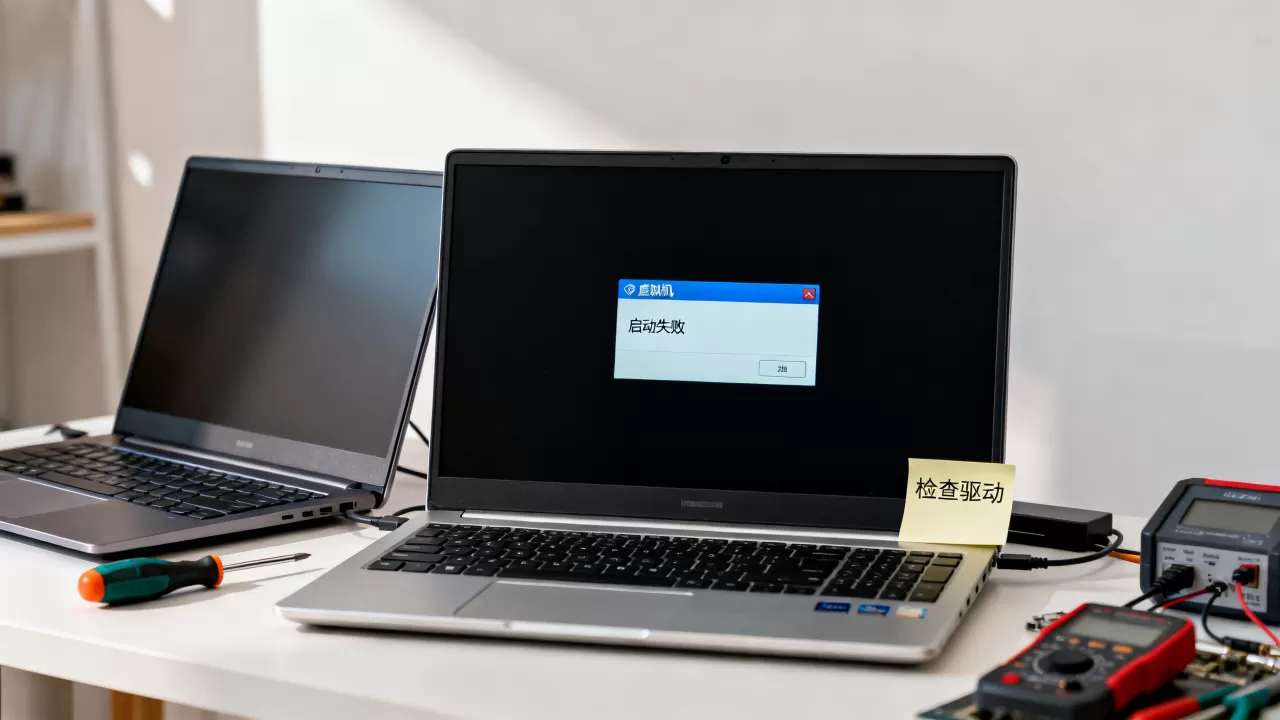 虚拟机装完系统黑屏怎么办?启动失败或驱动问题怎么排查?,虚拟机黑屏启动失败驱动修复方法 虚拟机装完系统黑屏怎么办?启动失败或驱动问题怎么排查?,虚拟机黑屏启动失败驱动修复方法