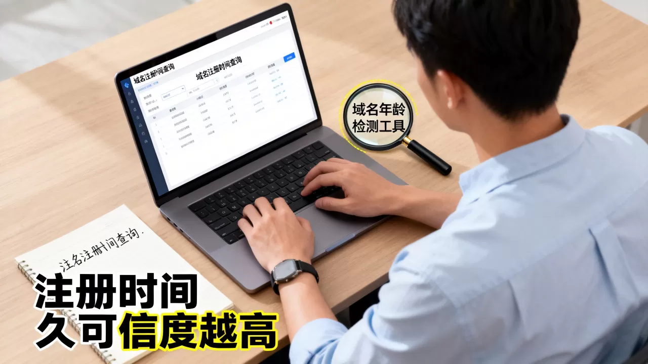 怎么看域名注册时间？域名注册时间查询如何判断网站可信度？