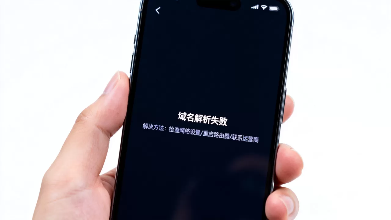 手机域名解析失败怎么办？手机网站打不开域名解析错误解决方法