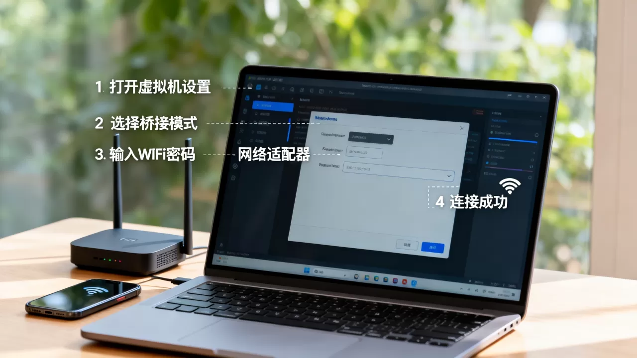 虚拟机怎么链接WiFi?详细步骤和注意事项有哪些?,虚拟机连不上无线网怎么办 虚拟机怎么链接WiFi?详细步骤和注意事项有哪些?,虚拟机连不上无线网怎么办