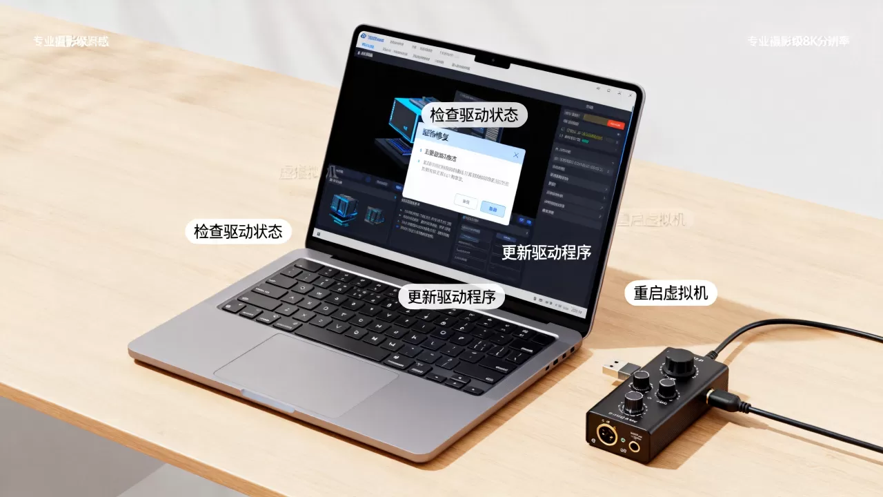 虚拟机vm重装后系统没声音怎么办，虚拟机声音驱动修复方法