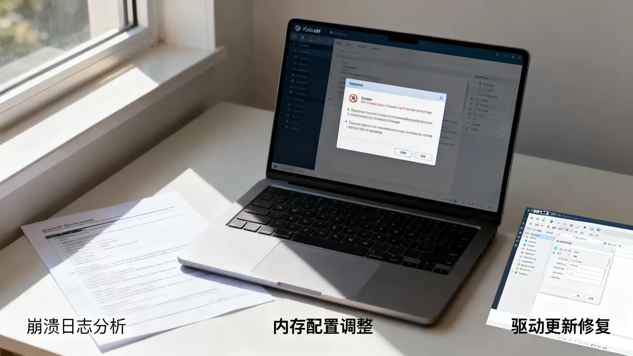 虚拟机频繁崩溃怎么办？崩溃原因排查与修复方法