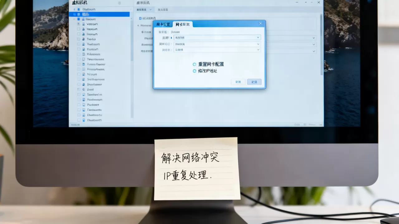 虚拟机模板克隆后如何解决网络冲突与IP重复问题，网卡配置重置技巧？