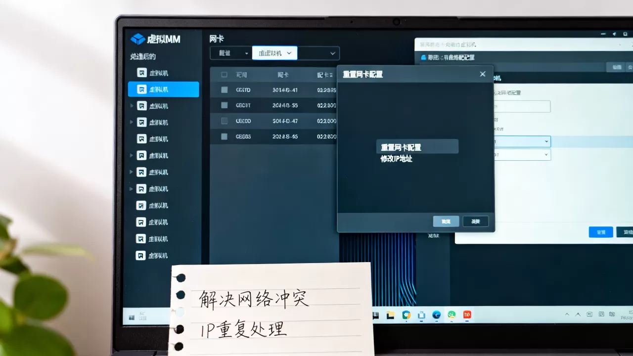 虚拟机模板克隆后如何解决网络冲突与IP重复问题，网卡配置重置技巧？