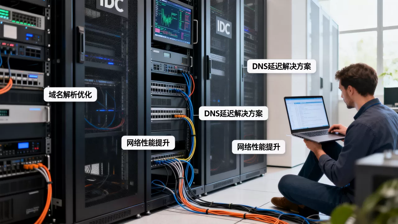 IDC行业如何通过域名解析优化网络性能与稳定性?域名解析延迟高怎么解决,DNS优化技巧 IDC行业如何通过域名解析优化网络性能与稳定性?域名解析延迟高怎么解决,DNS优化技巧