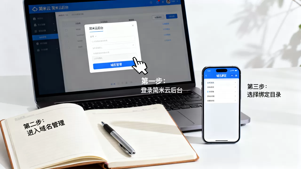 简米云域名绑定目录教程,新手如何正确操作绑定?域名怎么绑定 简米云域名绑定目录教程,新手如何正确操作绑定?域名怎么绑定