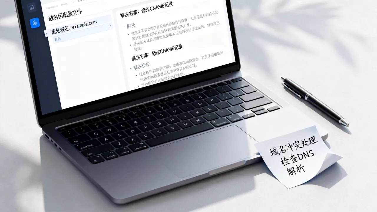 配置中存在重复的域名怎么办?如何解决重复域名冲突? 配置中存在重复的域名怎么办?如何解决重复域名冲突?