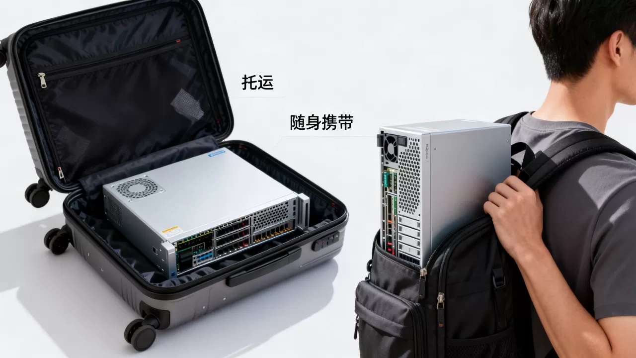 服务器能带上飞机吗？服务器托运还是随身携带上飞机？