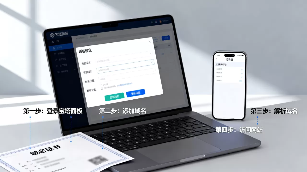 宝塔面板如何绑定域名并访问网站?新手域名绑定教程 宝塔面板如何绑定域名并访问网站?新手域名绑定教程
