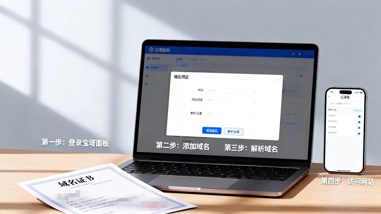 宝塔面板如何绑定域名并访问网站?新手域名绑定教程 宝塔面板如何绑定域名并访问网站?新手域名绑定教程