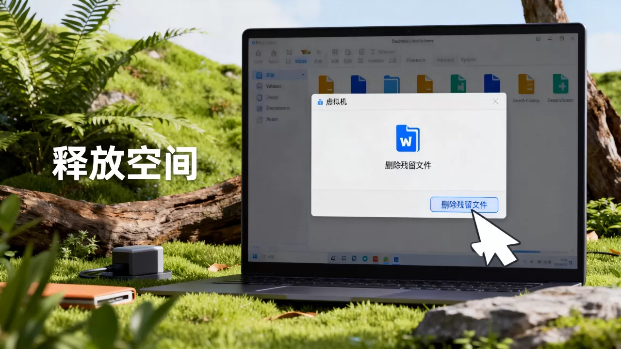 虚拟机卸载win系统后如何彻底释放空间?,如何删除残留文件? 虚拟机卸载win系统后如何彻底释放空间?,如何删除残留文件?