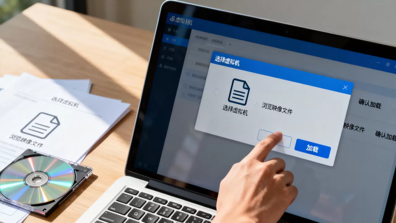 映像光盘虚拟机怎么用？虚拟机映像文件如何加载运行？