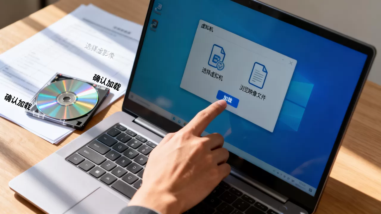 映像光盘虚拟机怎么用？虚拟机映像文件如何加载运行？