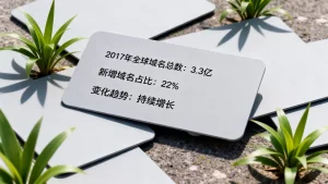 2017年全球网站域名总数是多少？新增域名占比及变化趋势如何，域名总数统计？