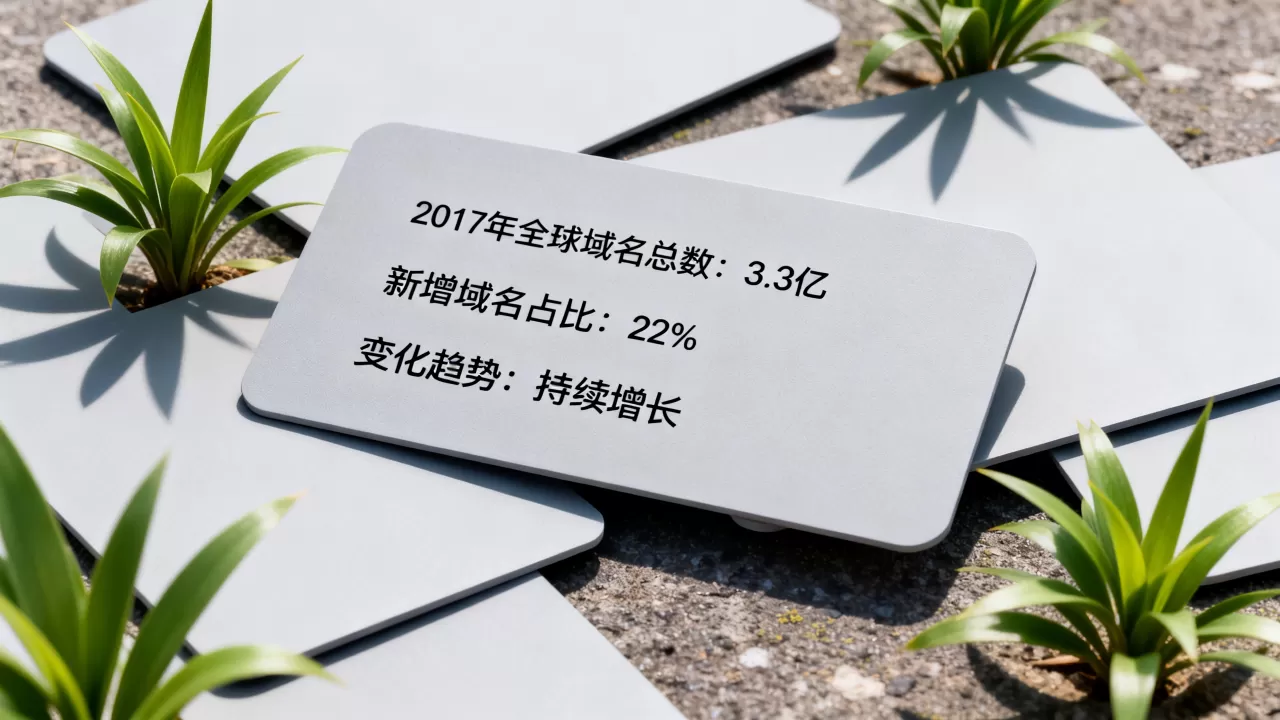 2017年全球网站域名总数是多少?新增域名占比及变化趋势如何,域名总数统计? 2017年全球网站域名总数是多少?新增域名占比及变化趋势如何,域名总数统计?