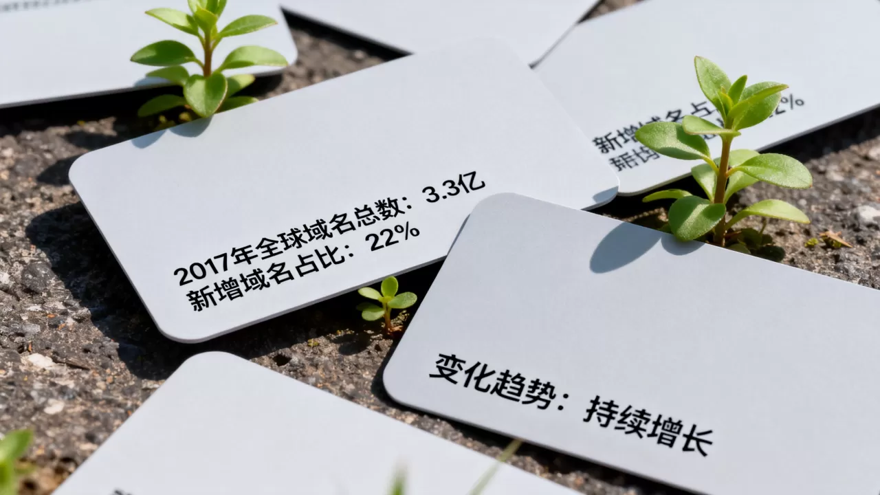2017年全球网站域名总数是多少?新增域名占比及变化趋势如何,域名总数统计? 2017年全球网站域名总数是多少?新增域名占比及变化趋势如何,域名总数统计?
