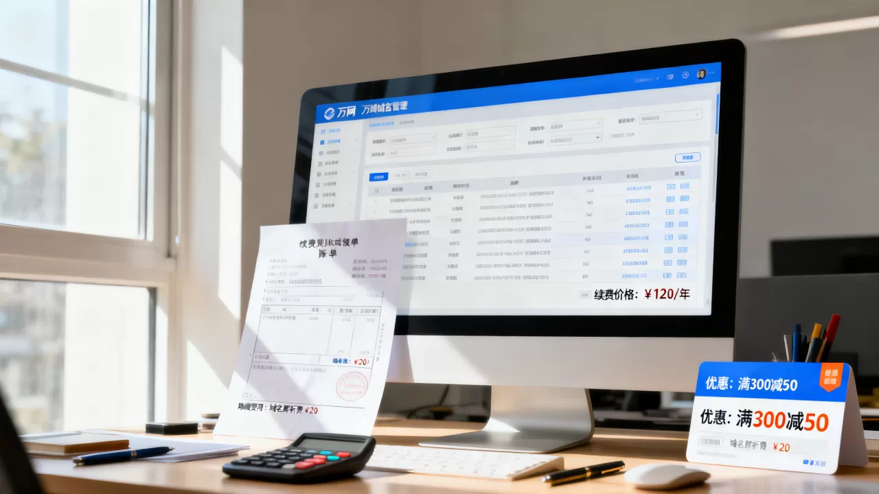 万网白金词域名续费贵吗？有哪些隐藏费用和优惠