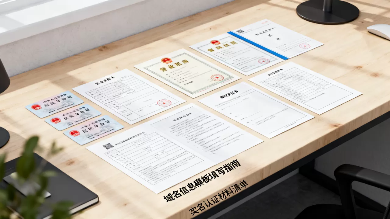 简米云域名信息模板怎么填？实名认证要准备什么材料？，域名实名认证材料清单
