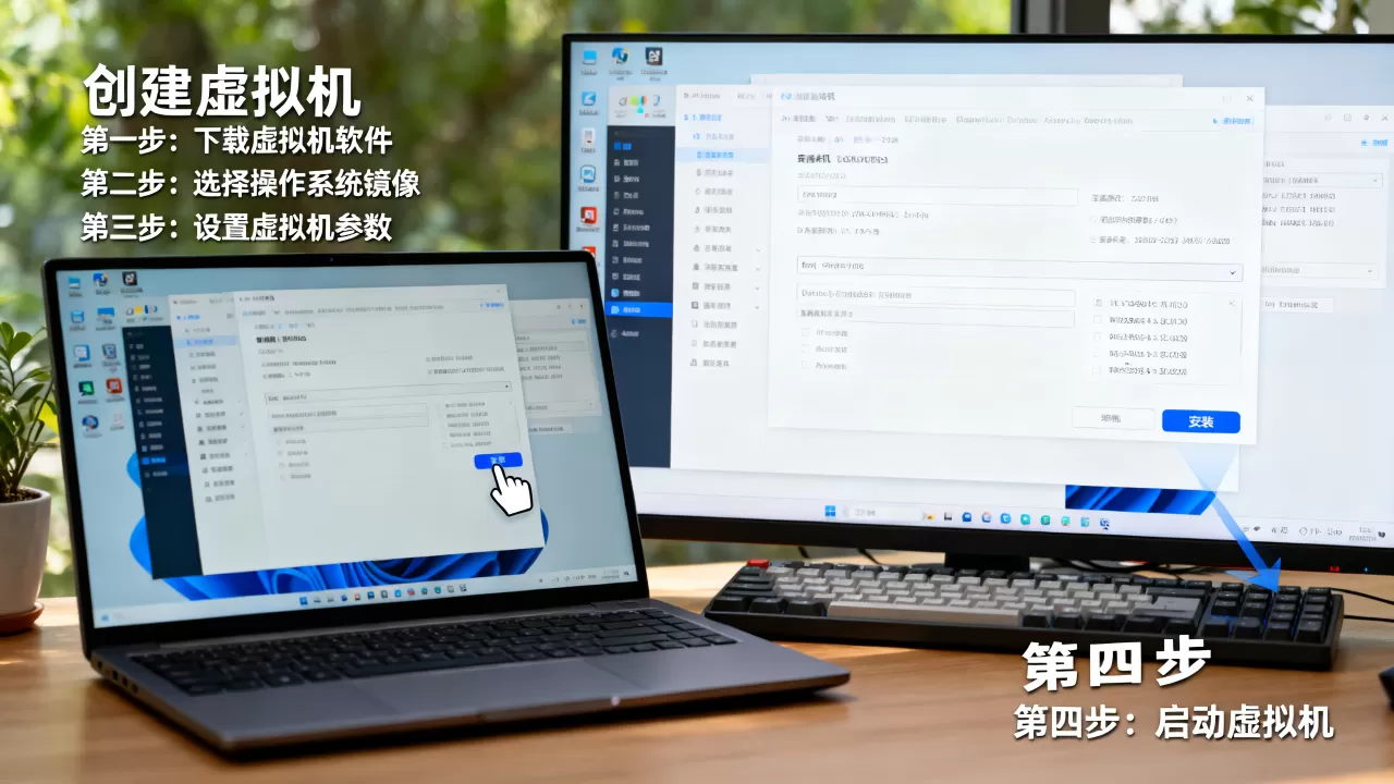 如何快速创建虚拟机？新手也能秒会的步骤指南，虚拟机安装教程，虚拟机怎么用？