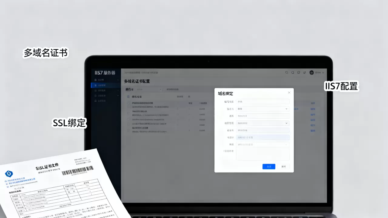 IIS7多域名证书怎么配置?一个SSL证书如何绑定多个域名? IIS7多域名证书怎么配置?一个SSL证书如何绑定多个域名?