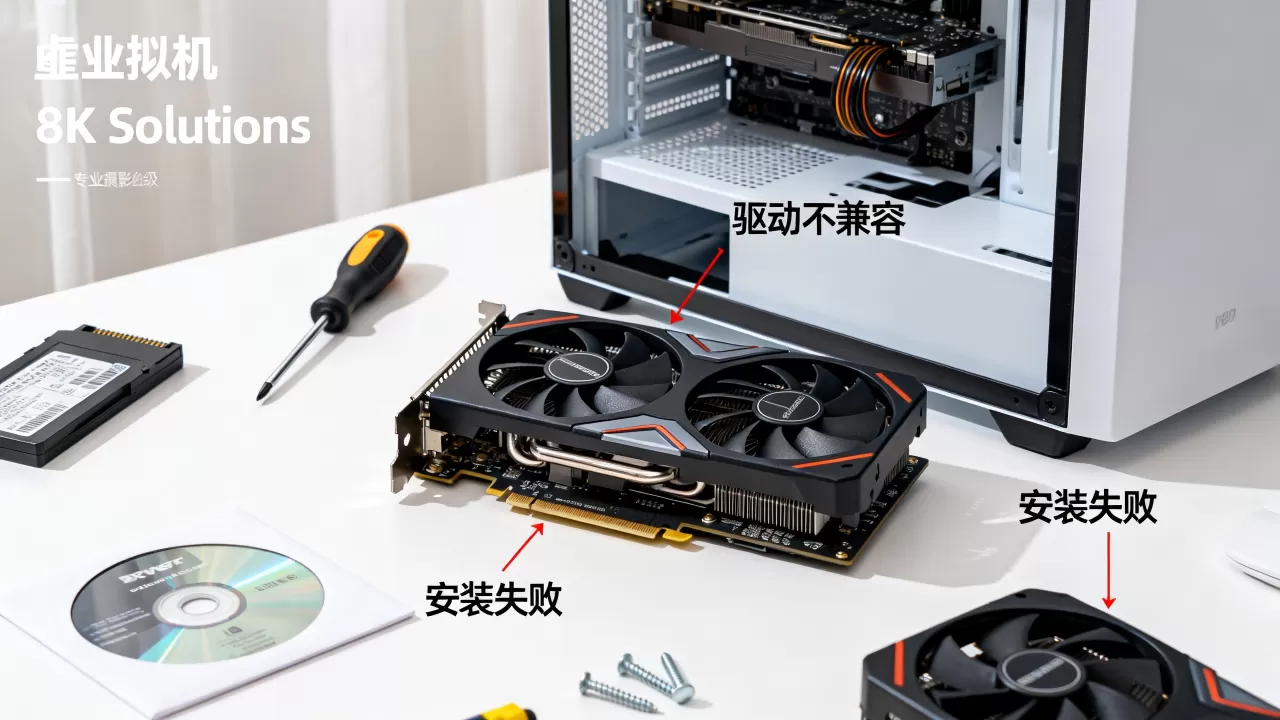虚拟机显卡更换后如何解决驱动不兼容问题,显卡驱动安装失败怎么办 虚拟机显卡更换后如何解决驱动不兼容问题,显卡驱动安装失败怎么办