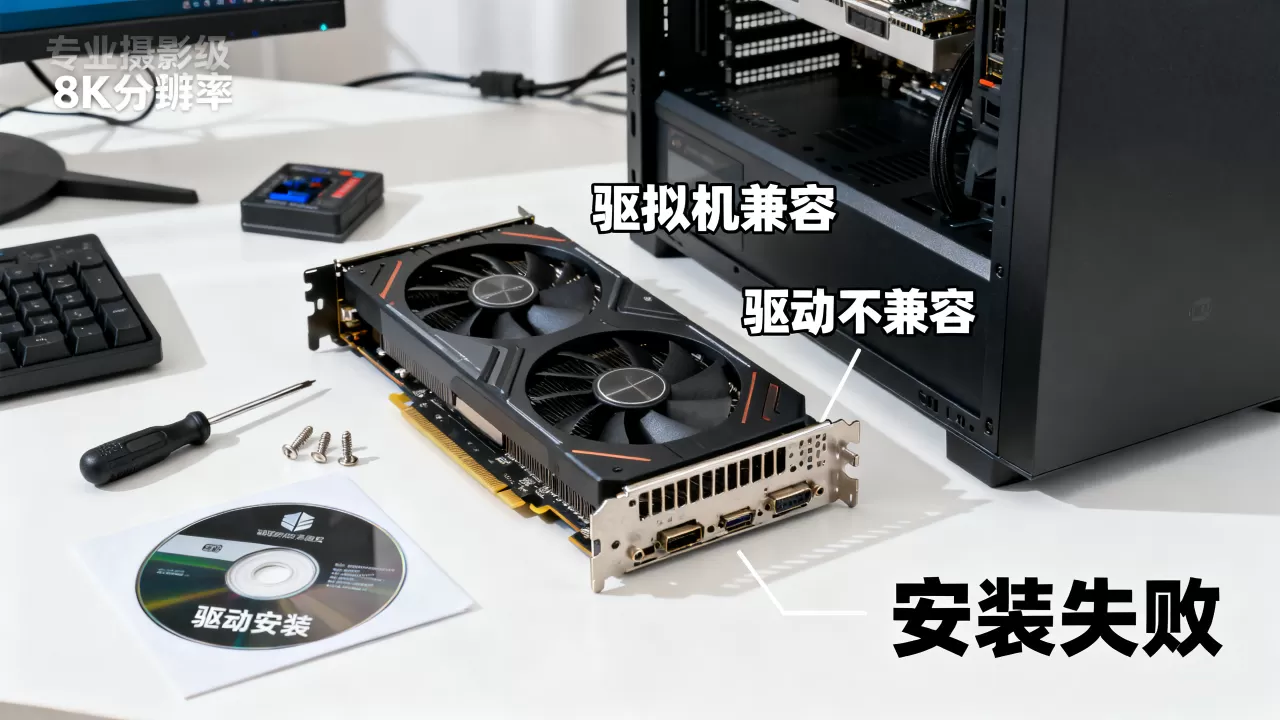 虚拟机显卡更换后如何解决驱动不兼容问题,显卡驱动安装失败怎么办 虚拟机显卡更换后如何解决驱动不兼容问题,显卡驱动安装失败怎么办