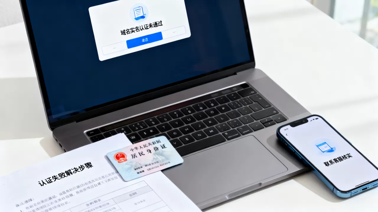 域名实名认证未通过怎么办？认证失败怎么快速解决？