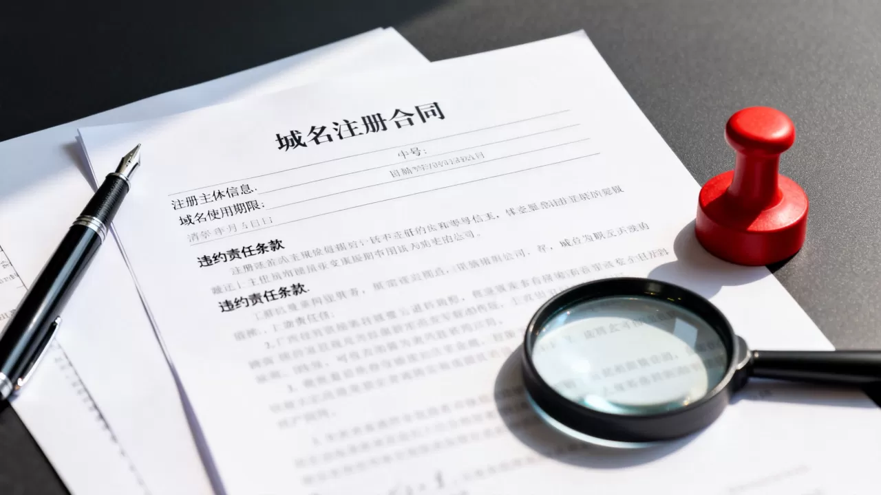 中文域名注册合同书包含哪些关键条款和注意事项,违约责任怎么约定? 中文域名注册合同书包含哪些关键条款和注意事项,违约责任怎么约定?