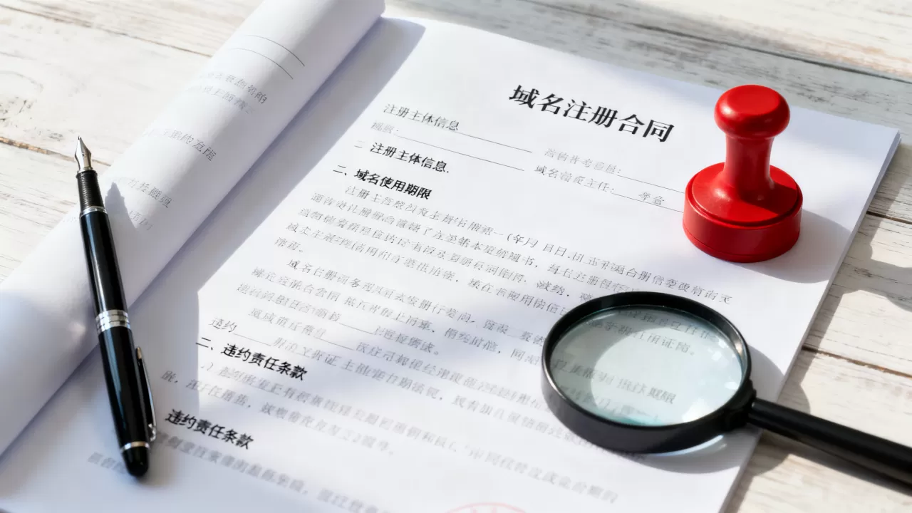 中文域名注册合同书包含哪些关键条款和注意事项,违约责任怎么约定? 中文域名注册合同书包含哪些关键条款和注意事项,违约责任怎么约定?