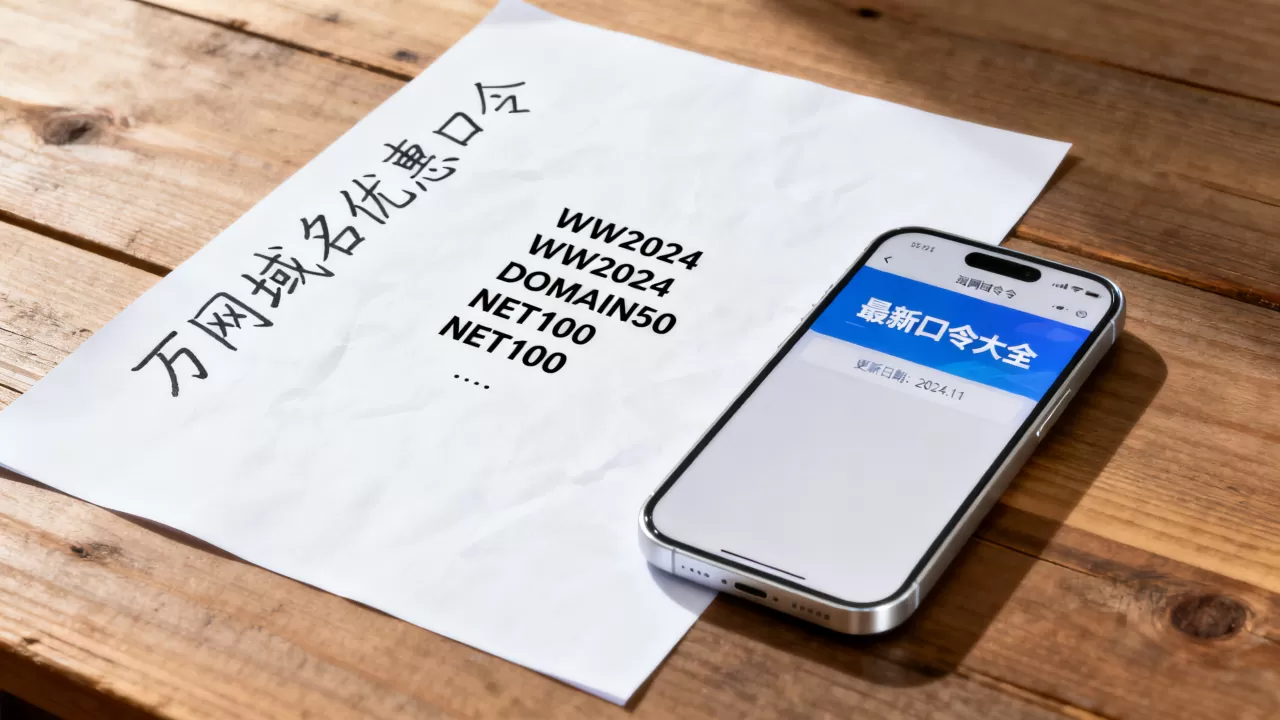 万网域名优惠口令哪里找？最新口令大全是啥？