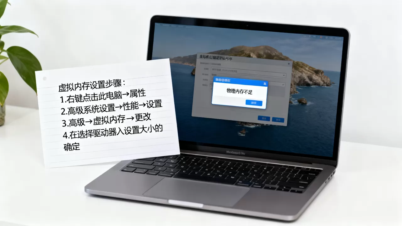 虚拟机创建虚拟内存时，物理内存不足怎么办，虚拟内存怎么设置最好？