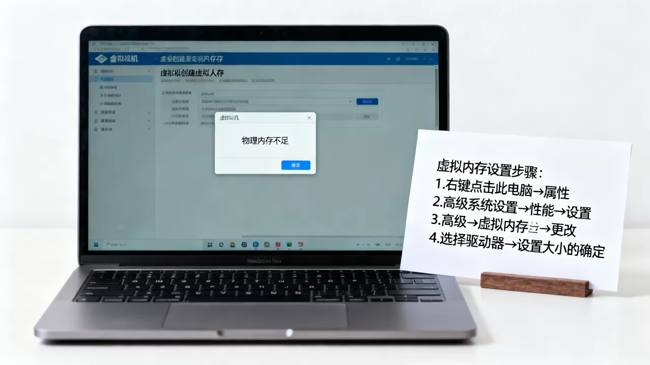 虚拟机创建虚拟内存时，物理内存不足怎么办，虚拟内存怎么设置最好？