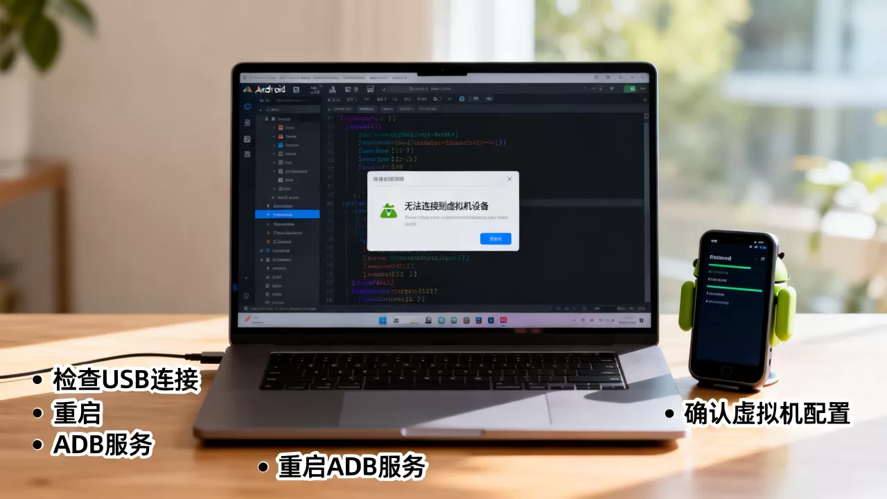 Android Studio配置虚拟机时,提示无法连接到虚拟机设备怎么办?,虚拟机连接失败解决方法 Android Studio配置虚拟机时,提示无法连接到虚拟机设备怎么办?,虚拟机连接失败解决方法