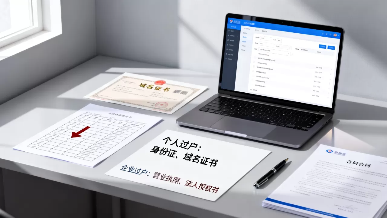 域名过户需要什么手续?个人与企业过户流程差异大吗? 域名过户需要什么手续?个人与企业过户流程差异大吗?