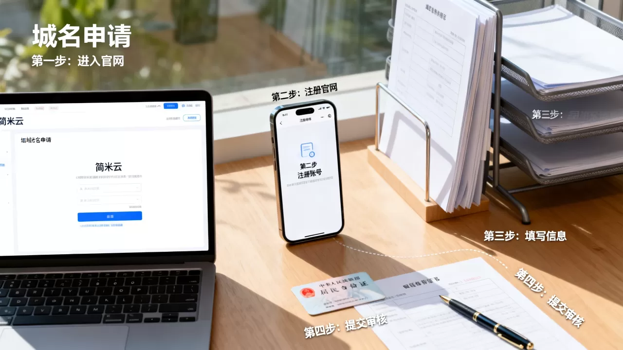 简米云域名申请流程详细步骤是怎样的?新手怎么操作? 简米云域名申请流程详细步骤是怎样的?新手怎么操作?