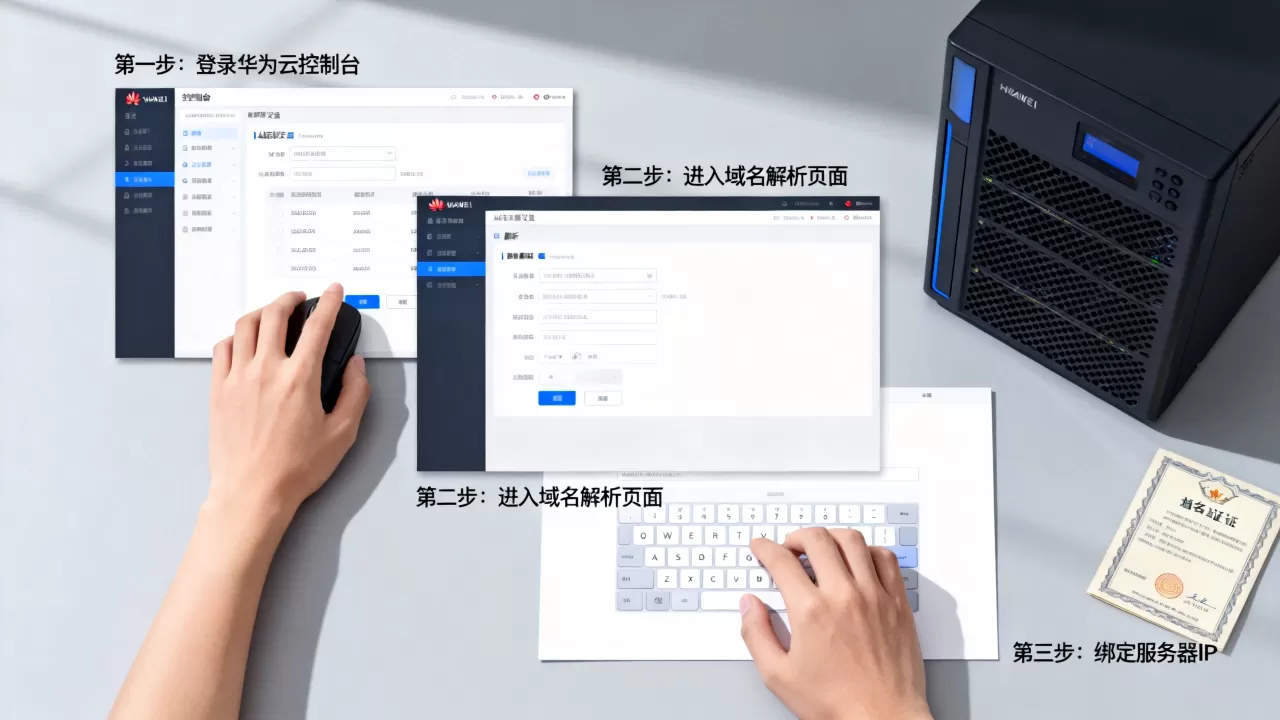 华为云已备案域名怎么用？新手怎么解析绑定搭建网站？