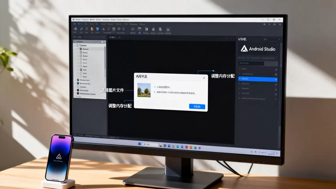 Android Studio虚拟机图片怎么导入?内存不足怎么办?,模拟器图片导入内存不足怎么解决 Android Studio虚拟机图片怎么导入?内存不足怎么办?,模拟器图片导入内存不足怎么解决