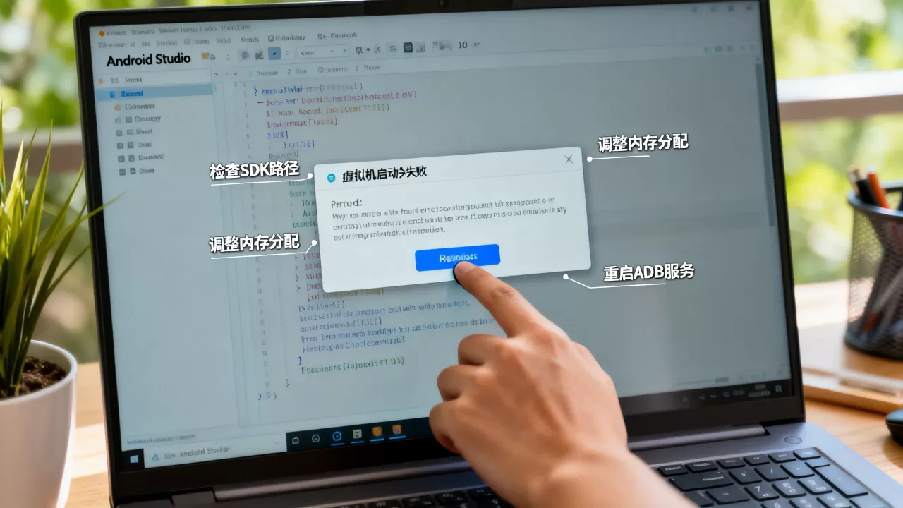 Android Studio显示虚拟机失败怎么办？虚拟机启动失败怎么解决？