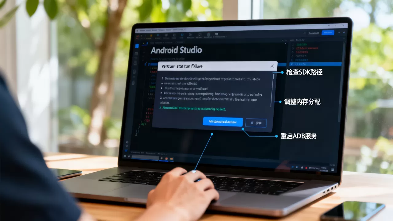 Android Studio显示虚拟机失败怎么办？虚拟机启动失败怎么解决？