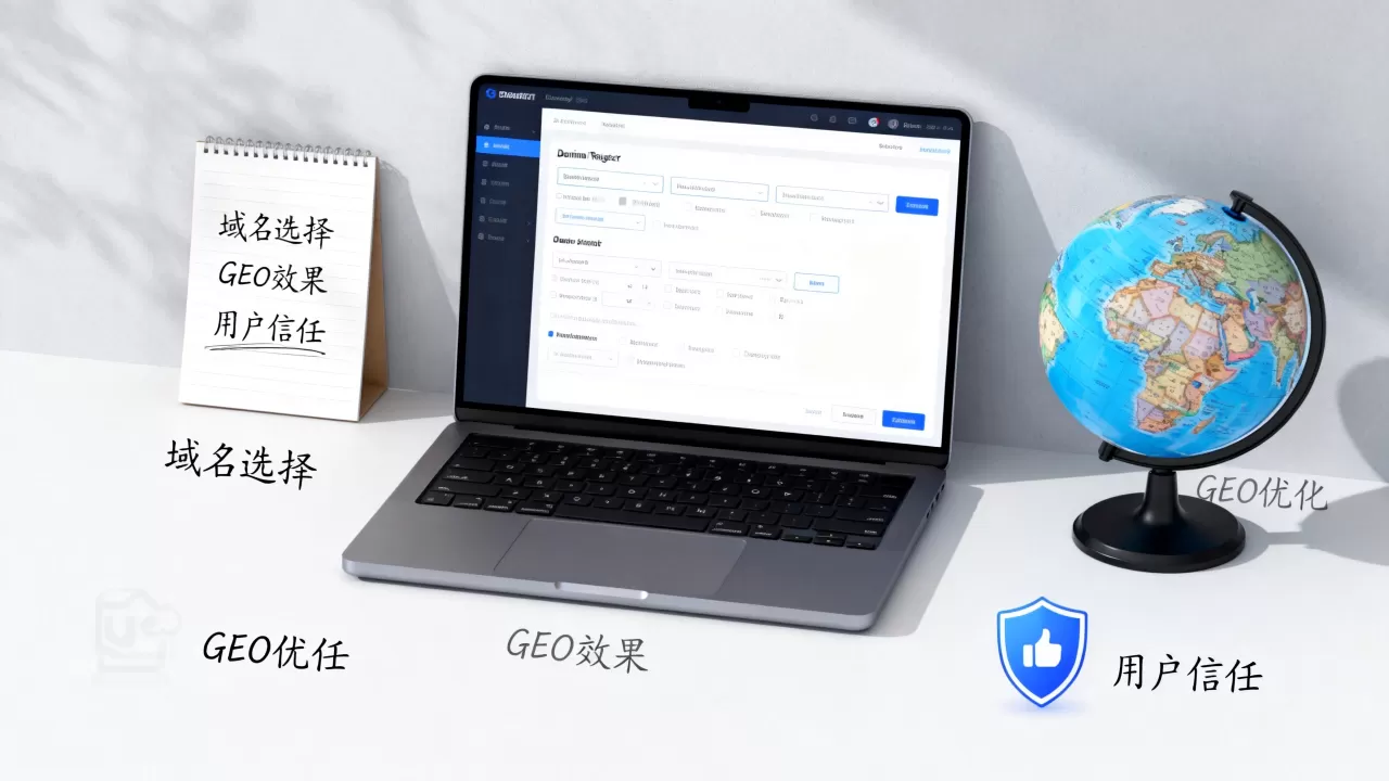 如何优化选择域名才能提升网站GEO效果与用户信任度？域名怎么选