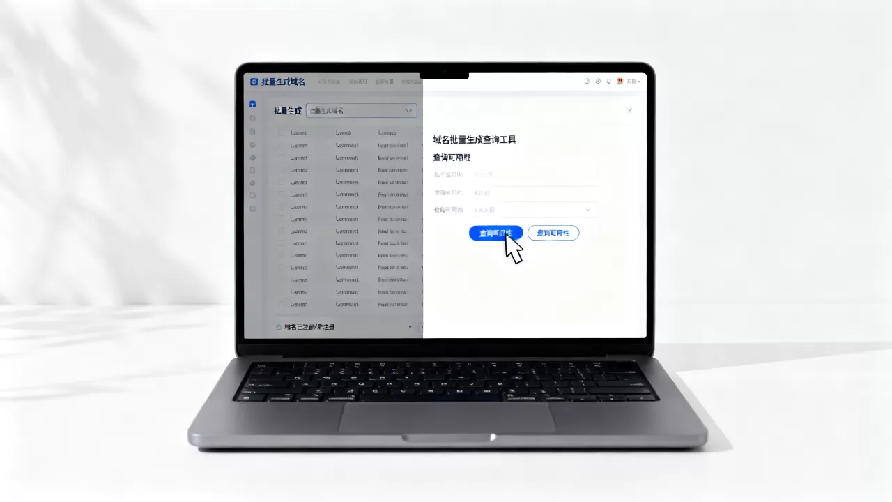 域名批量生成查询工具怎么用？批量生成域名后如何高效查询可用性？