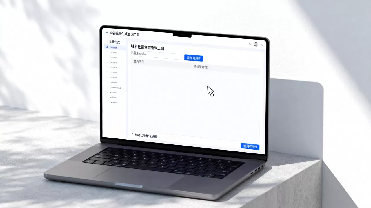 域名批量生成查询工具怎么用？批量生成域名后如何高效查询可用性？