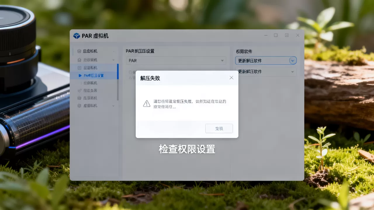 虚拟机里rar解压失败怎么办？权限不足还是软件不兼容怎么解决？
