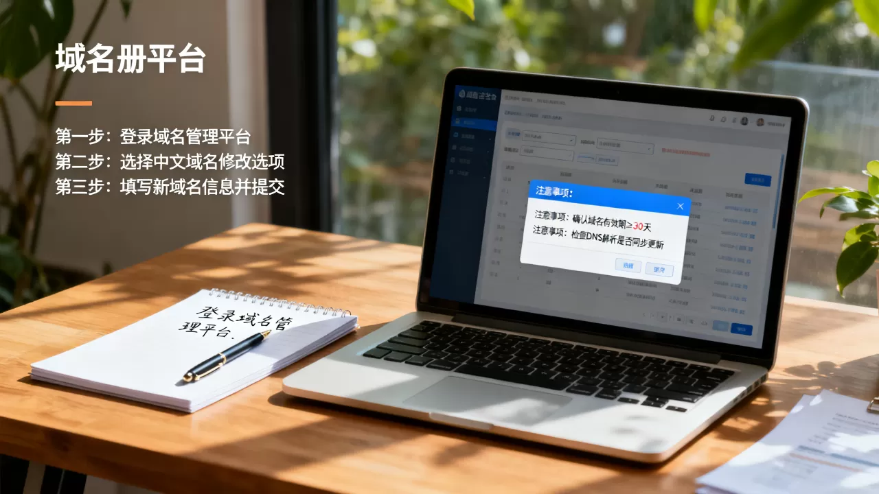 网站中文域名怎么改,具体步骤和注意事项有哪些? 网站中文域名怎么改,具体步骤和注意事项有哪些?