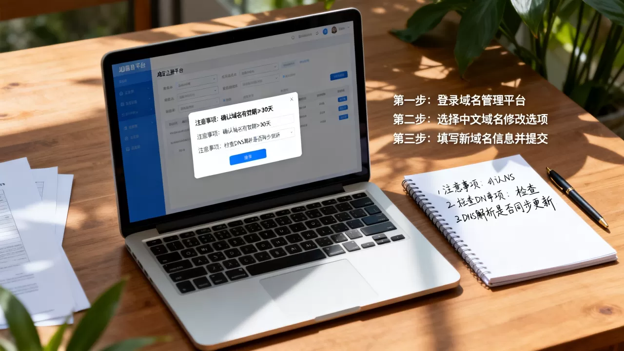 网站中文域名怎么改,具体步骤和注意事项有哪些? 网站中文域名怎么改,具体步骤和注意事项有哪些?